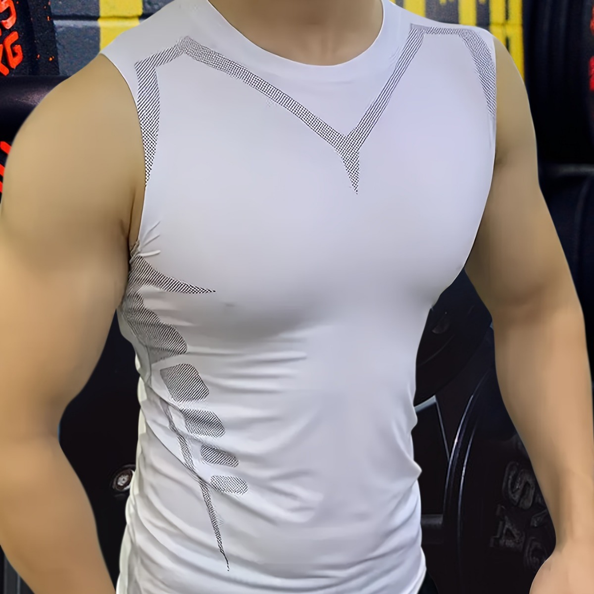 Mans Compression Tank Top Men  - đánh giá và giá Muscle Tee Workout