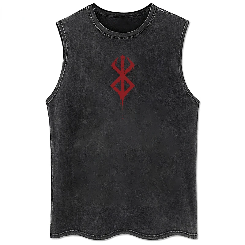 Summer Men's Retro Printed Was - đánh giá và giá Muscle Tee Workout