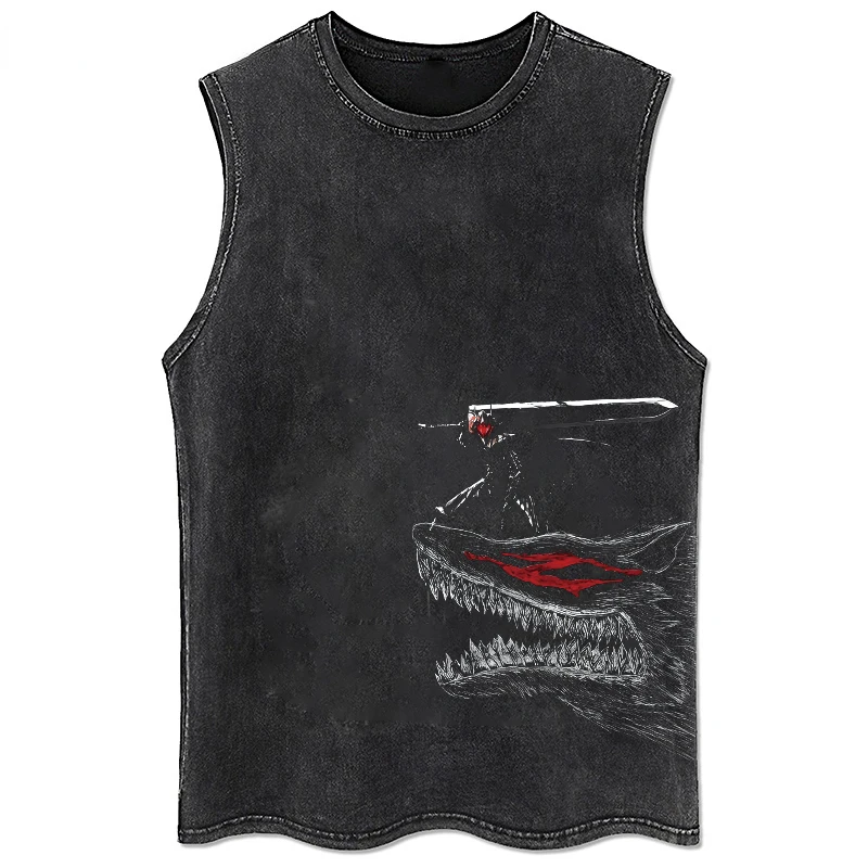 Summer Men's Retro Printed Was - đánh giá và giá Muscle Tee Workout