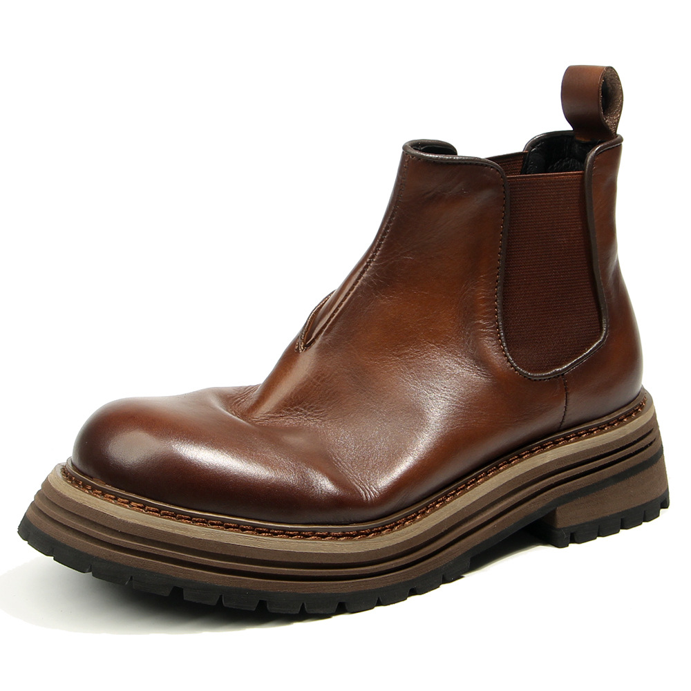 Fashion Chelsea British Retro  - đánh giá và giá Mens Fashion Combat Boots
