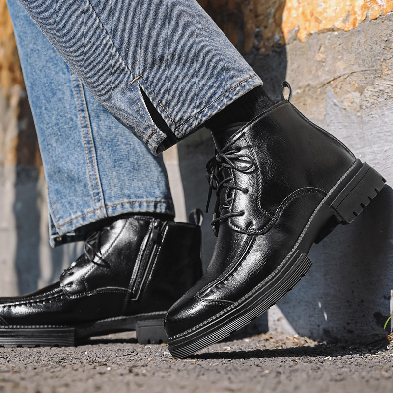 Luxury Designer Men Shoes Retr - đánh giá và giá Mens Fashion Combat Boots