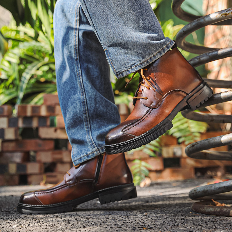 Luxury Designer Men Shoes Retr - đánh giá và giá Mens Fashion Combat Boots