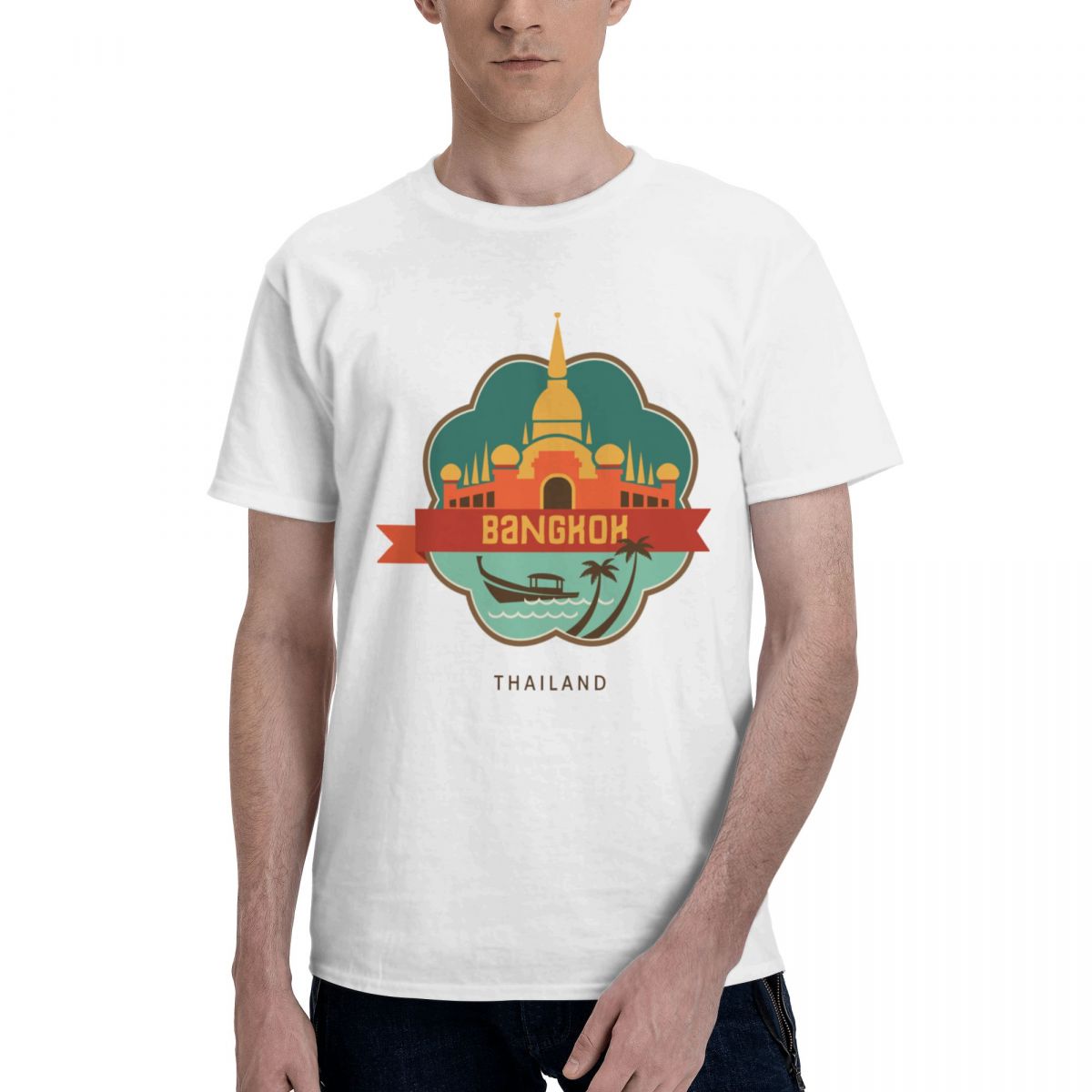 100% Cotton THAILAND BANGKOK T - đánh giá và giá Mens Fashion Bangkok