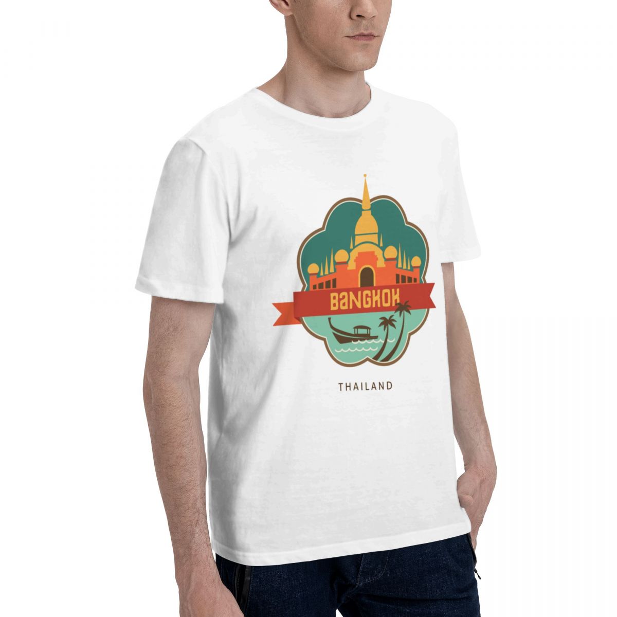 100% Cotton THAILAND BANGKOK T - đánh giá và giá Mens Fashion Bangkok