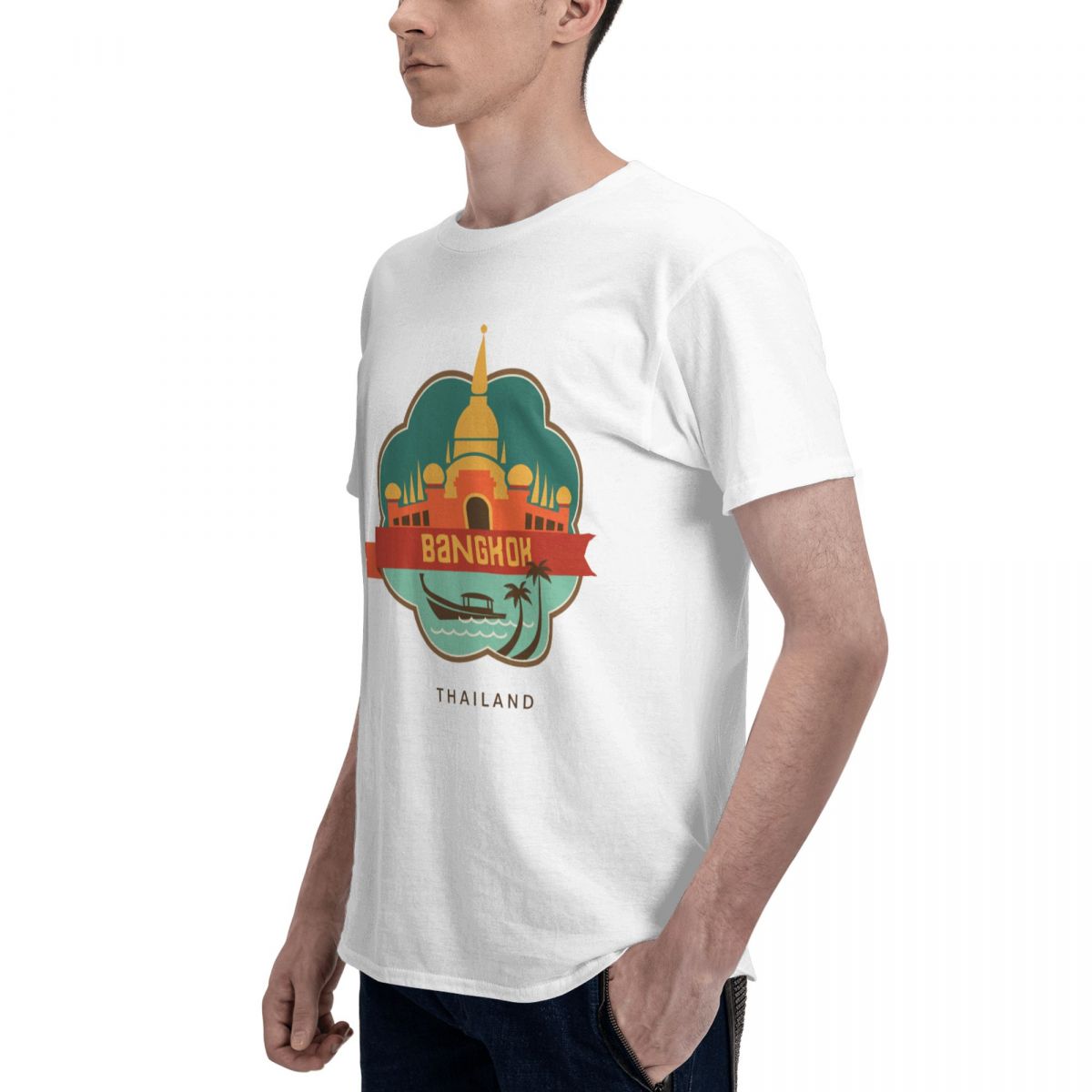 100% Cotton THAILAND BANGKOK T - đánh giá và giá Mens Fashion Bangkok